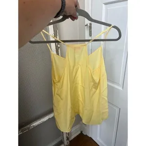 Lilly Pulitzer yellow silk tank‎ size small thumbnail 3