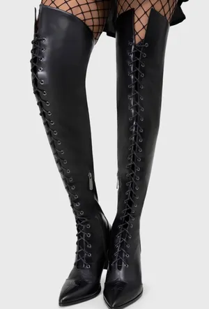 Killstar Ankh Eveninghill Boots Black Size 8 thumbnail 1