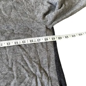 J. Crew Wool Blend‎ Sweater Sz M Gray Black Elbow Patches Two Tone Side Button thumbnail 7