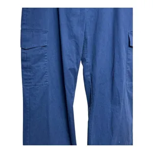 Abercrombie & Fitch Womens Cargo Pants Wide Leg Cropped Blue Size M‎ thumbnail 6