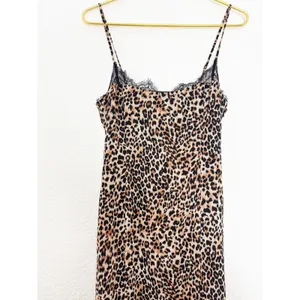Revolve Loba Jacinta Slip Midi Dress Size Medium Leopard Lace Cocktail Wedding thumbnail 10