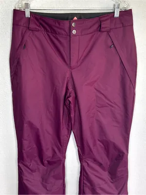 Columbia Omni Tech Snow Pants Womens L Purple Omni Heat Waterproof Breathable thumbnail 2