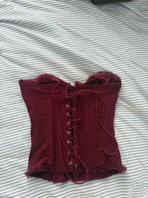 Edikted Mesh Lace up Corset thumbnail 2