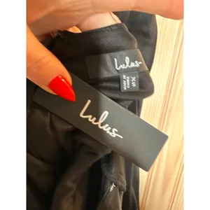 NWT Lulus Keep It Interesting Black Asymmetrical Cutout Halter Maxi Dress Sz XS thumbnail 7