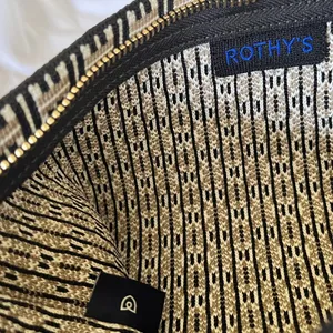 NWT Rothy's The Wristlet Jetset Black Basket Weave Convertible Clutch Handbag thumbnail 6