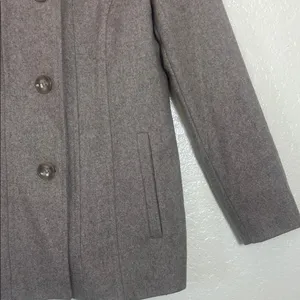 London Fog Women's Classic Gray Pea Coat Size‎ S thumbnail 3