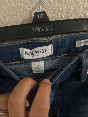 Nine West Deep Indigo High-Rise Straight Jeans thumbnail 2