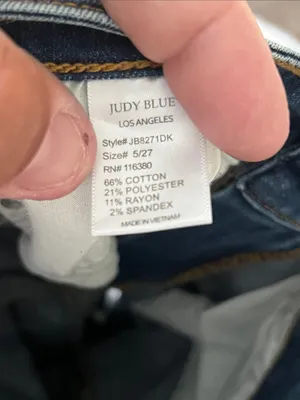Judy Blue Relaxed Fit Jeans Medium Wash Stretch Denim Women’s sz 5/27 ^ thumbnail 8