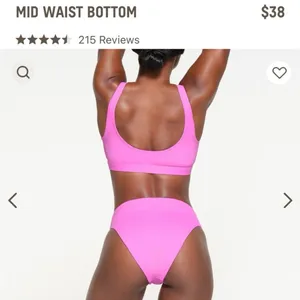 Skims signature swim mid waist bottom Neon Orchid NWT‎ size M thumbnail 8