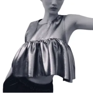 Zara Gold Crop Top(Size Medium) thumbnail 4