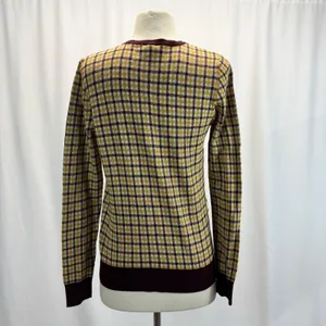 Ann Taylor Plaid Long Sleeve Cardigan S Academia Preppy Fall Vtg Retro Office thumbnail 6