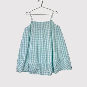 NWT Hersy Womens Top Blue Plaid Camisole Swing Sleeveless Cottagecore Large thumbnail 2