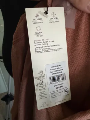 Calia Dusty Rose Mock Neck Sleeveless Tank Size XL thumbnail 5