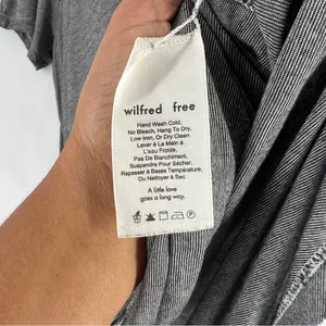 Wilfred Free Thin Stripes Gray Scoop Neck Relaxed Fit Short Sleeve Tee Size‎ L thumbnail 6