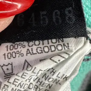 Oakley Y2K Stripe Cardigan Aqua Gray‎ Indie Grunge Soft Girl Sweater Mallcore S thumbnail 4