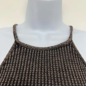 Free People FP One XS Katya Thermal Bodycon Mini Dress Brown Textured Ruched‎ thumbnail 12