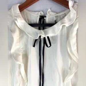 LC Lauren Conrad Cream Top thumbnail 3