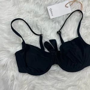 Quince Italian Demi Bikini Top Black Size Medium thumbnail 4