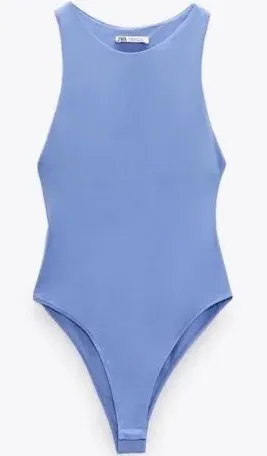 NWT Zara High Neck Bodysuit thumbnail 1