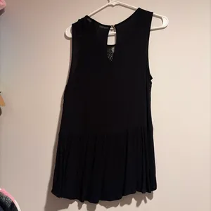 Black ruffle top thumbnail 2