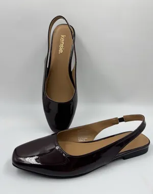 Kensie Womens Shoes Burgundy Flat Slingback Slip-On Padded Lightweight Comfort 8 thumbnail 1