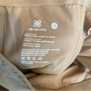 Honeylove SuperPower Mid Waist Midwaist Shaper Shorts‎ beige tan Size 1X thumbnail 6