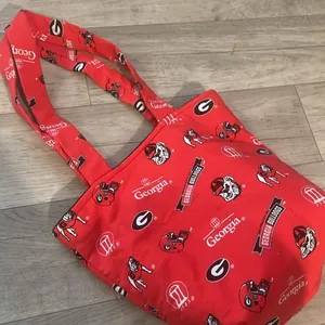 Georgia bulldogs handmade bucket tote small bag thumbnail 2
