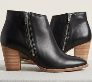 Madewell The Billie Boot in Black Leather - Size 8.5 thumbnail 1
