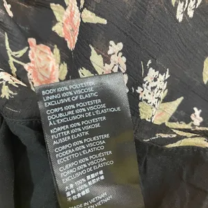 Free People Ruched V-neck Floral crop top black xs thumbnail 6