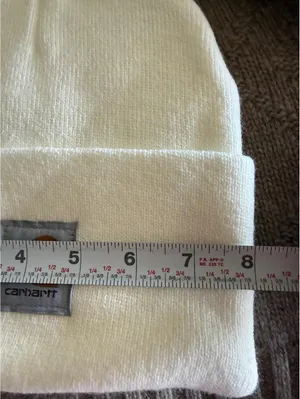 Carhartt White Knit Beanie Hat thumbnail 4
