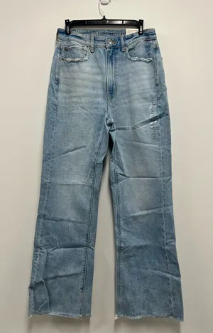 American Eagle Light Blue Comfort Stretch Waistband Highest Rise 90s Flare Size6 thumbnail 1