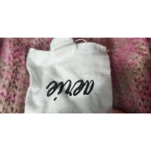 Aerie Womens Pink Tan Half Zip Mock Neck Pullover‎ Sweater thumbnail 4
