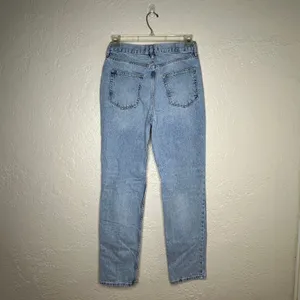 Free People We The Free Lasso Jeans Light Wash Distressed Straight‎ Leg Size 28 thumbnail 2