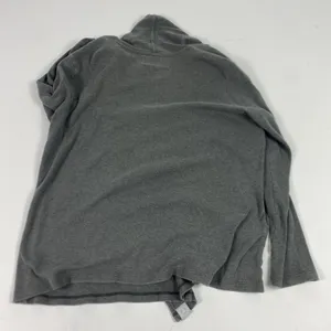 Mercedes-Benz Sweater Womens Large Gray Open Front Cardigan Cotton Logo thumbnail 8