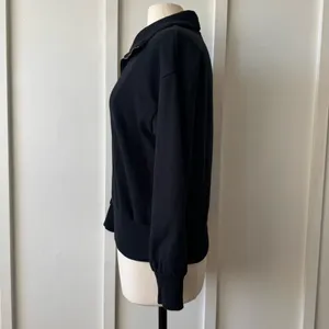 A New Day Black Quarter-Zip Women’s Sweatshirt Medium thumbnail 8
