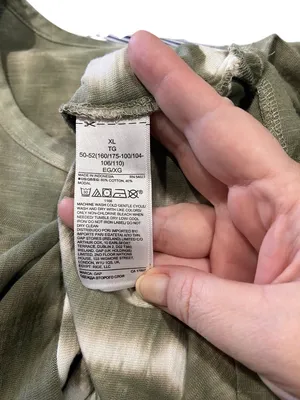 Gap Tie Dye T-Shirt Midi Dress Green Size XL Boho Casual Neutral Vacation Cute thumbnail 4