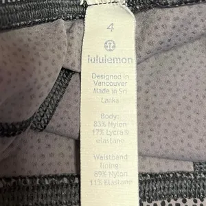 Lululemon Women's Gray Yoga Workout Running Athletic Leggings Pants Size 4 thumbnail 4