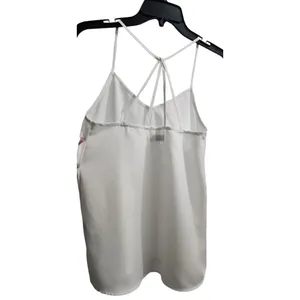 Abercrombie & Fitch White Strappy Camisole Top‎ Sleeveless Summer Casual thumbnail 2