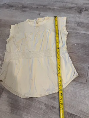 Varley Carley Tee in Crème Size L/XL thumbnail 4