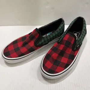 Vans Classic Slip On Shoes Womens Size 7.5 Buffalo Plaid Canvas Casual Comfort thumbnail 6