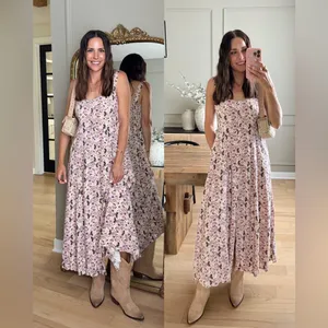 Z Supply x Evereve Floral‎ Shirt Maxi Dress NWT Size Large thumbnail 2