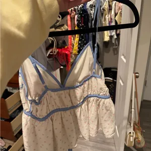 Altard State Floral Spaghetti Strap Top with Blue Accents thumbnail 2
