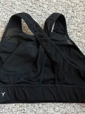 Womens Sports Bra Black Star Sports Women’s Large Old Navy Gym Workout Athletic thumbnail 2