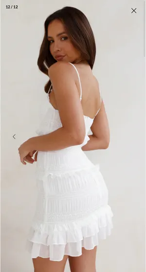 Hello Molly Unique Touch Mini Dress White thumbnail 2
