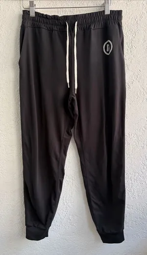 Vuori Black Athletic Jogger Pants with Drawstring thumbnail 1