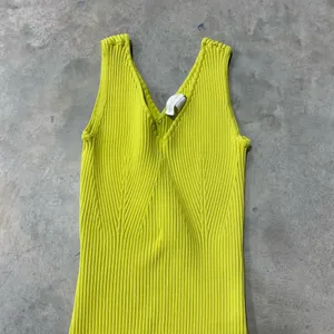 House of Harlow 1960 Lime Sherbet Ribbed Tank Women Sleeveless Size Small Sexy thumbnail 2