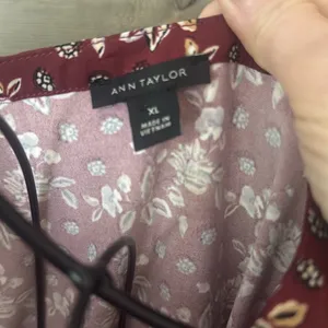 Ann Taylor floral, long sleeve peasant blouse thumbnail 4