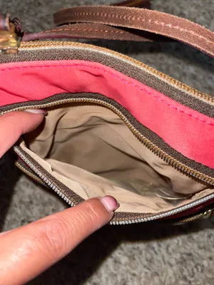 Dooney & Bourke Coral Pink Crossbody Bag thumbnail 10