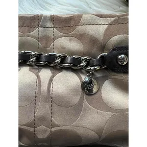 Stylish Coach Shoulder Bag with Chain Detail thumbnail 2