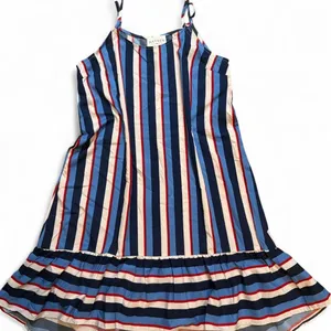 Hayden blue, red, and white vertical striped dress nwt size small thumbnail 1